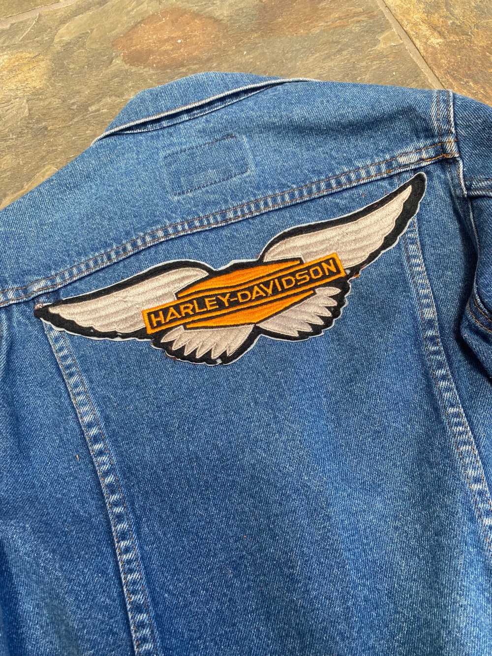1970s Harley Davidson Roebucks Denim Jacket - image 10