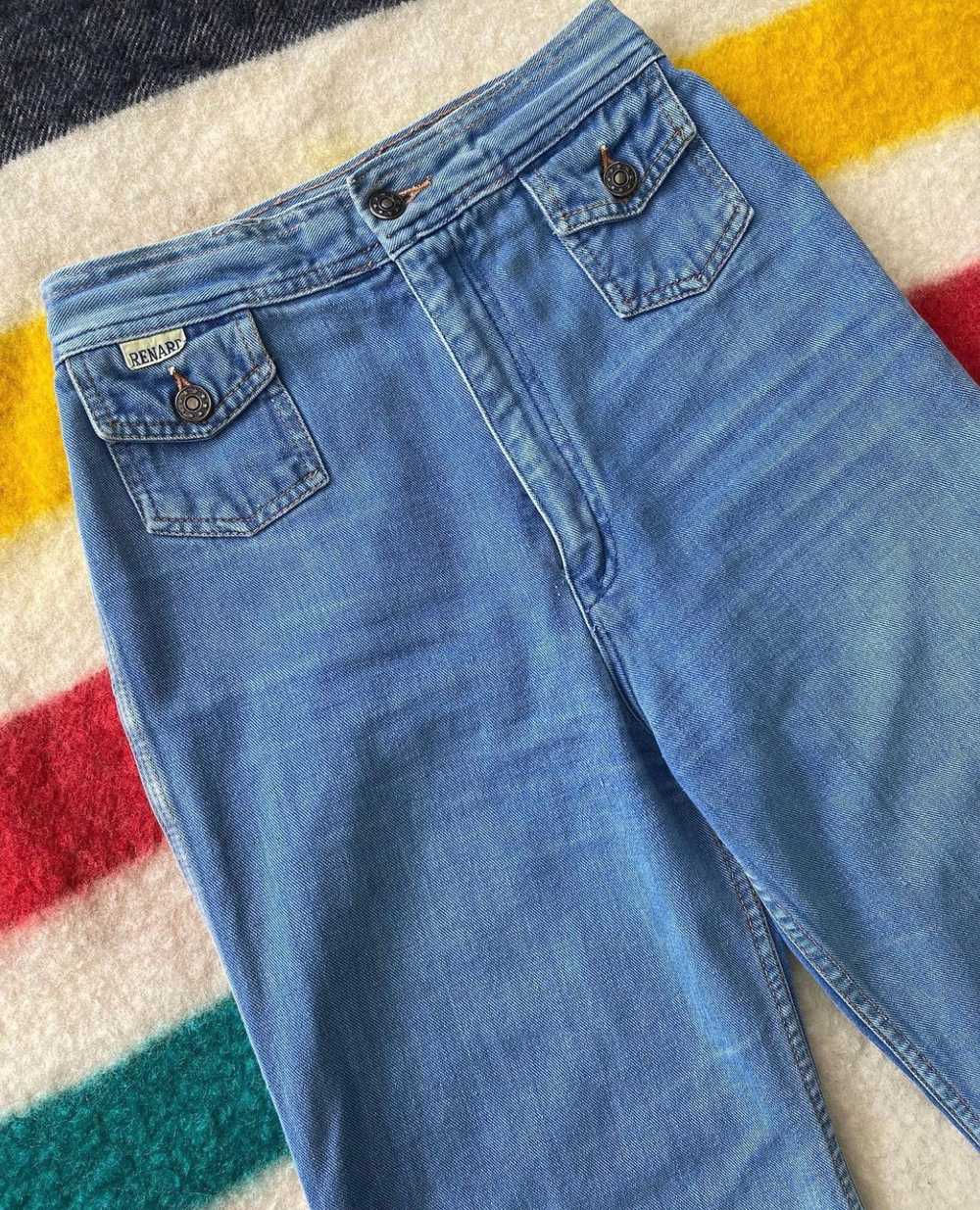 1970s Renard wide leg jeans 25" waist - image 4