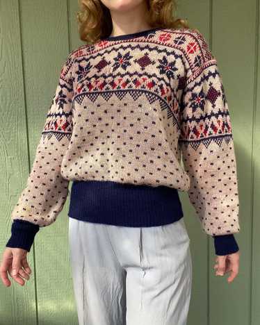 40s Jantzen snowflake sweater