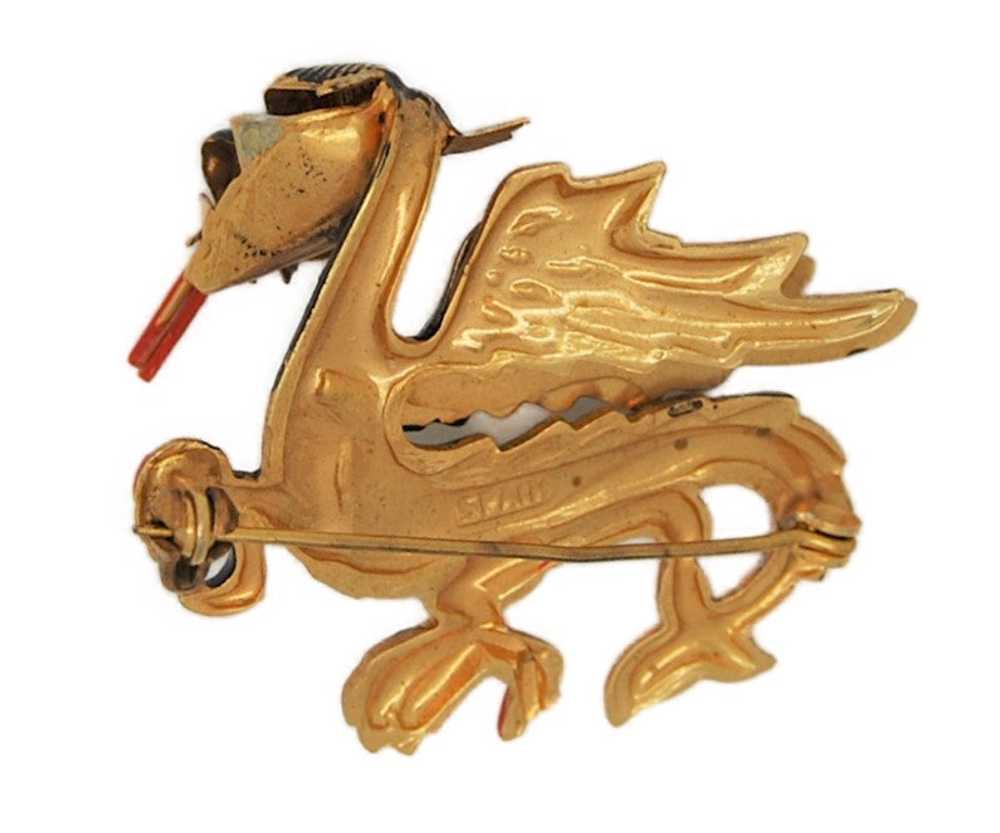 Damascene Spain Flame Breathing Dragon Vintage Fi… - image 2