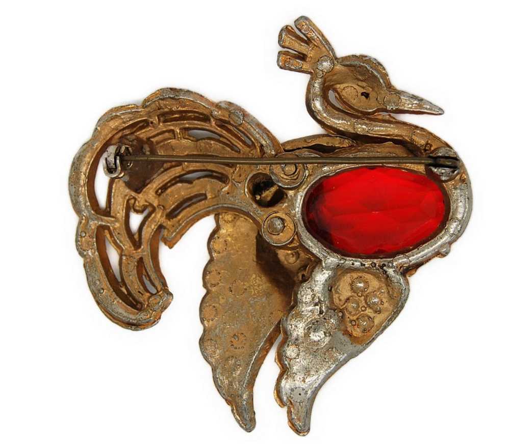 Fred Grey Ruby Jelly Belly Peacock Swan Star Sign… - image 2