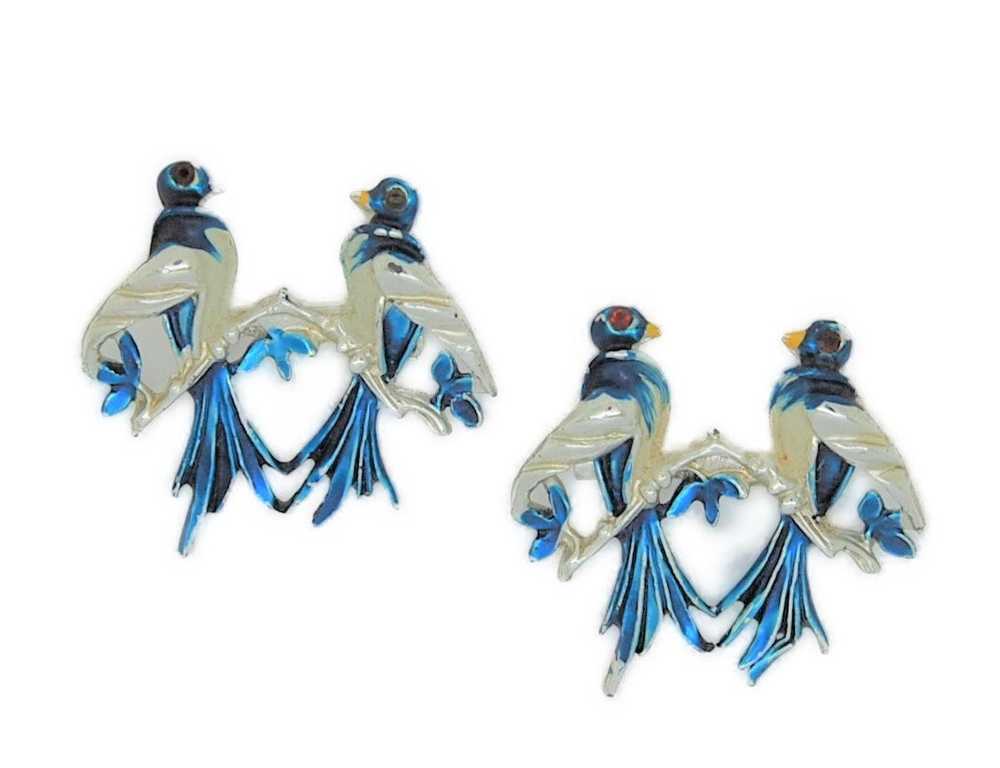 Gerrys Bluebirds Scatter Pins Vintage Figural Bro… - image 2