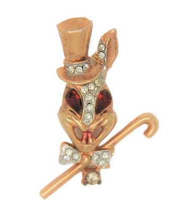 Karu Top Hat Mr. New York Rabbit Vintage Figural P