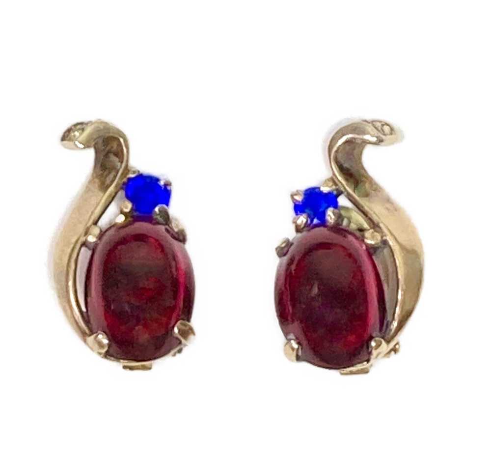 Trifari Crown A. Philippe Royal Sterling Ruby Red… - image 1