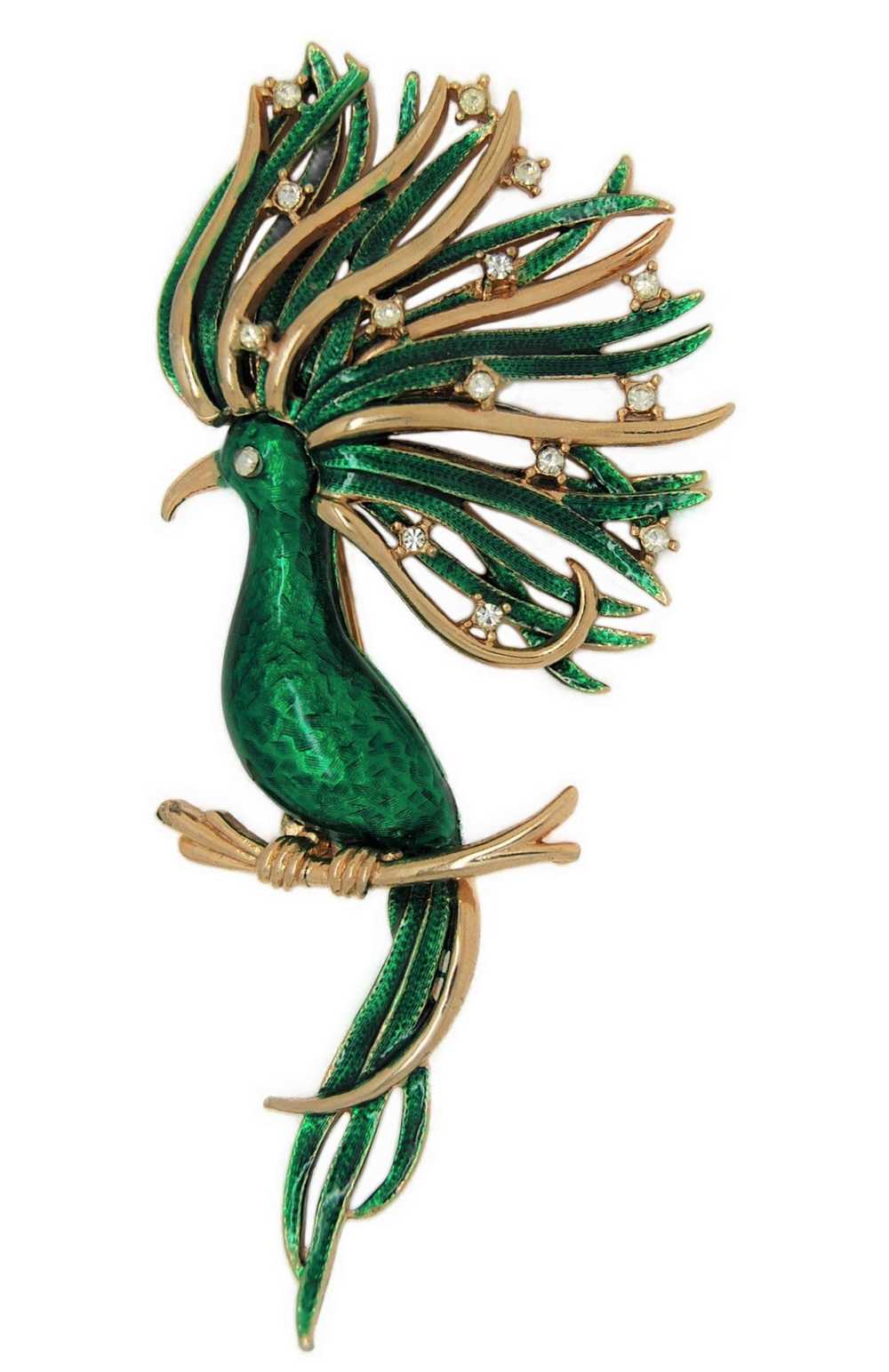 Boucher Fantasy Bird 1040P Vintage Figural Pin Brooch - Gem