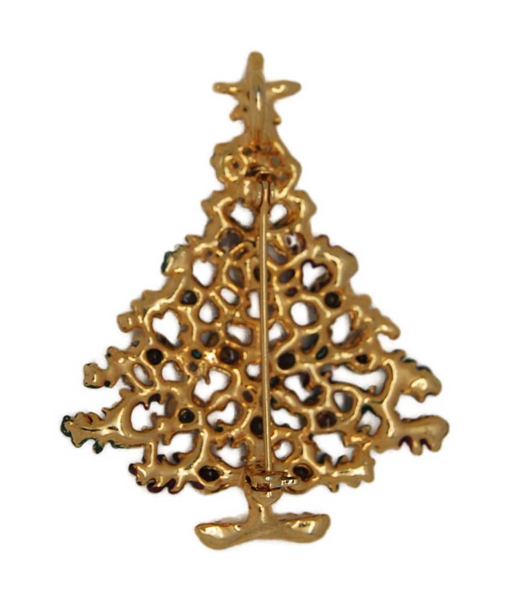 Weiss Vintage Branchy Rhinestone Christmas Tree F… - image 2