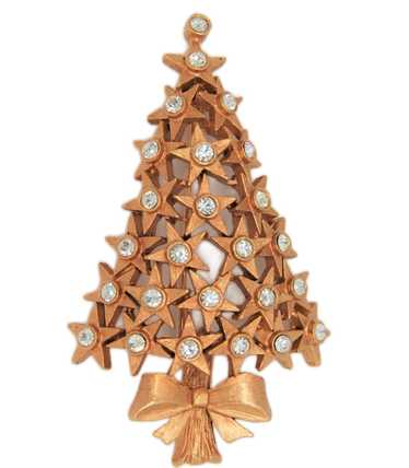 Stars & Diamonds Christmas Tree Vintage Figural B… - image 1