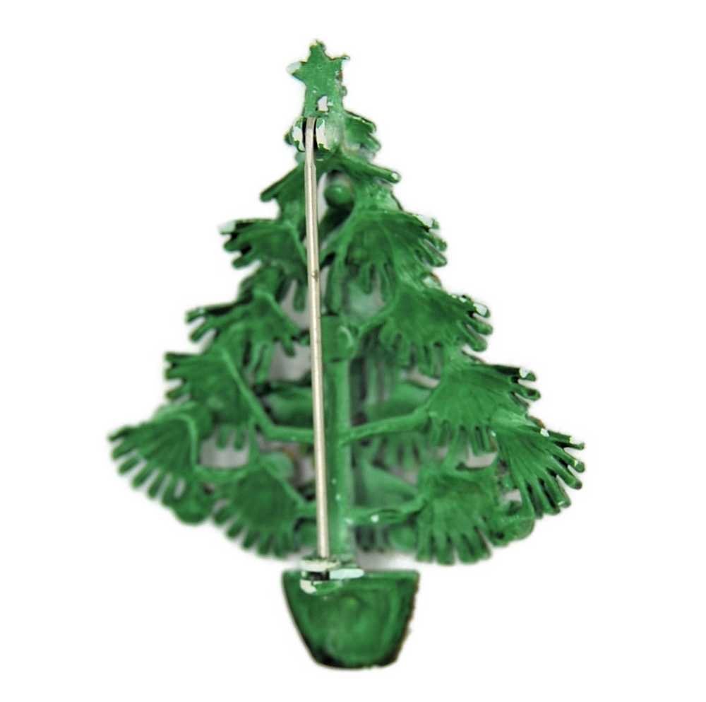 Lisner Green Branchy Tree Ornaments Vintage Figur… - image 2