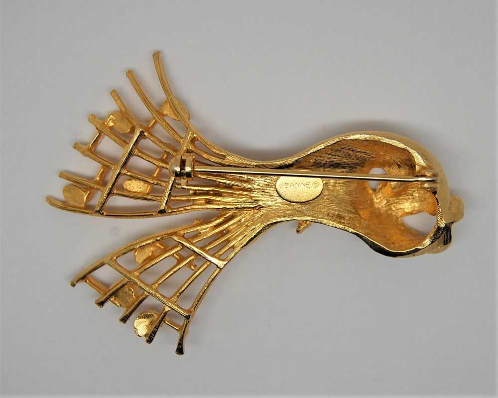 Jeanne Finned Grouper Fish Vintage Figural Pin Br… - image 3