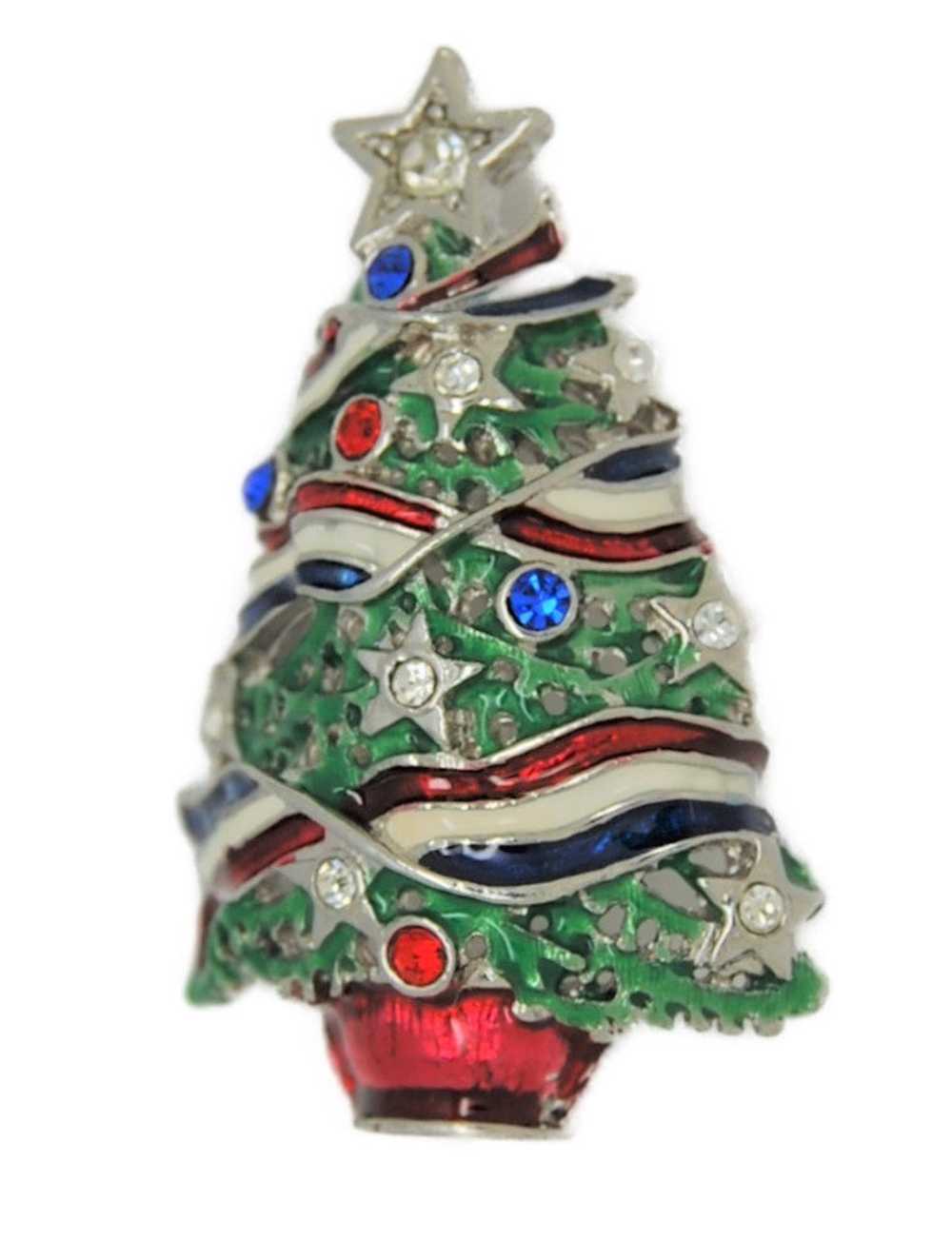 Radko American Patriotic Christmas Tree Vintage F… - image 1