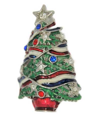 Radko American Patriotic Christmas Tree Vintage F… - image 1