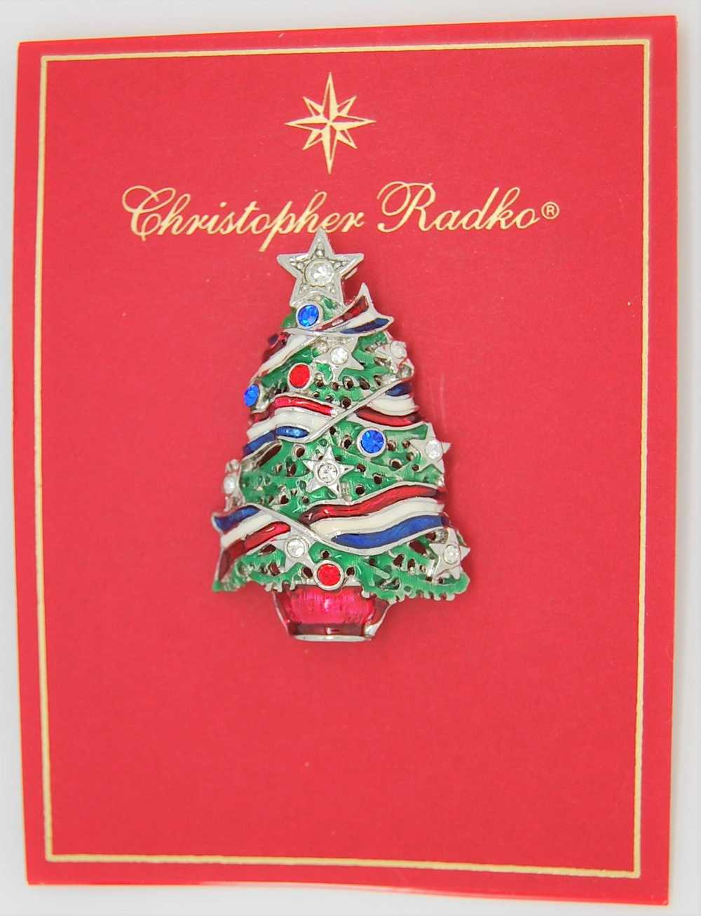 Radko American Patriotic Christmas Tree Vintage F… - image 2