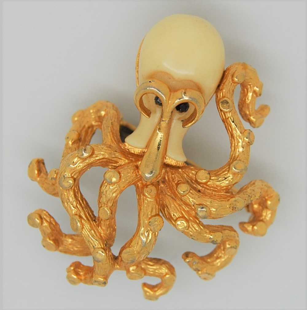 D'Orlan Celluloid Octopus Vintage Figural Costume… - image 2