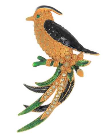 Sphinx Fantasy Pheasant Bird Vintage Figural Pin … - image 1