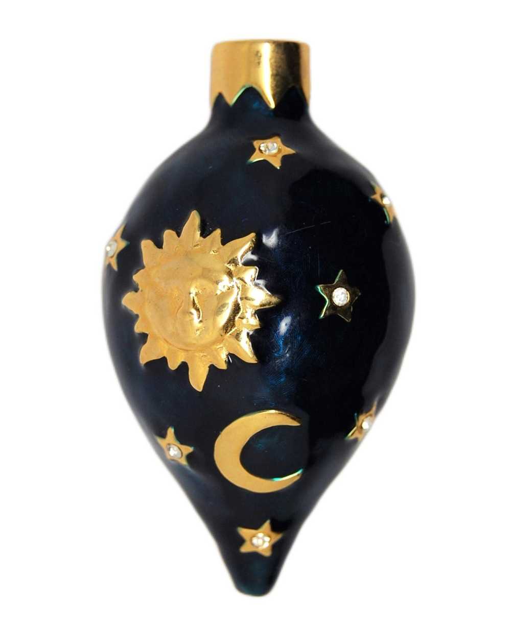 LIA Christmas Celestial Enamel Sun Moon & Stars O… - image 1