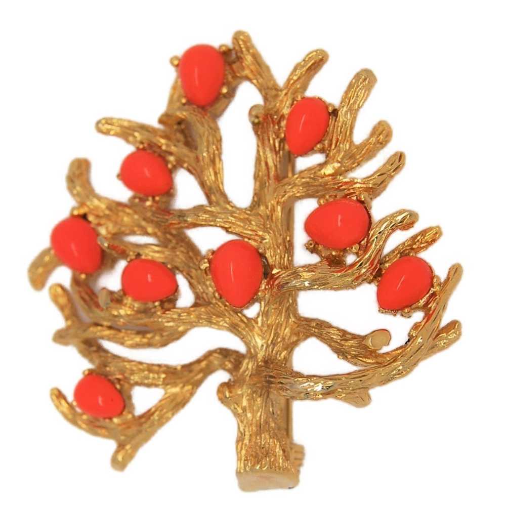 Boucher Fruit Tree Vintage Costume Figural Pin Br… - image 1