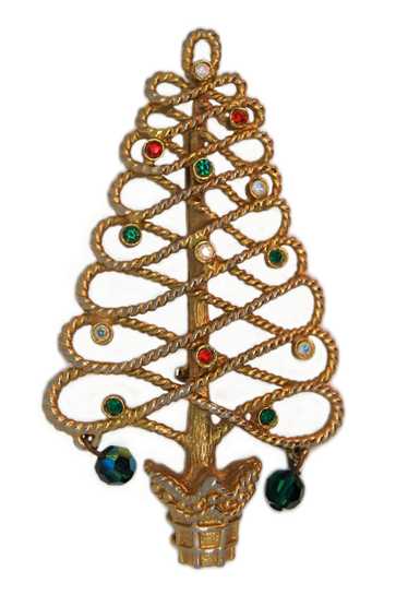 Tancer II Wire Spiral Dangle Christmas Tree Figura