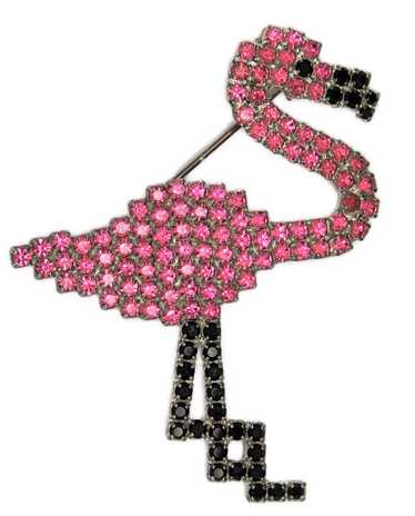 Bauer Flamingo Bright Pink Vintage Costume Figura… - image 1