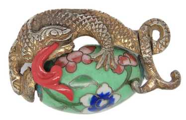 Rice Weiner Dragon Cloisonne QLi Louis C Mark Vin… - image 1