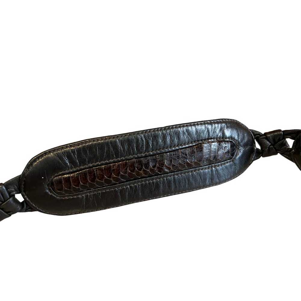 Vintage Genuine Suede Obi belt Light Brown - image 2