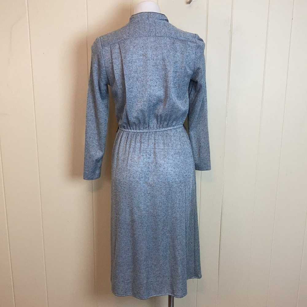 Vintage 1970s Knit Casual Disco Dress Small Libra… - image 4