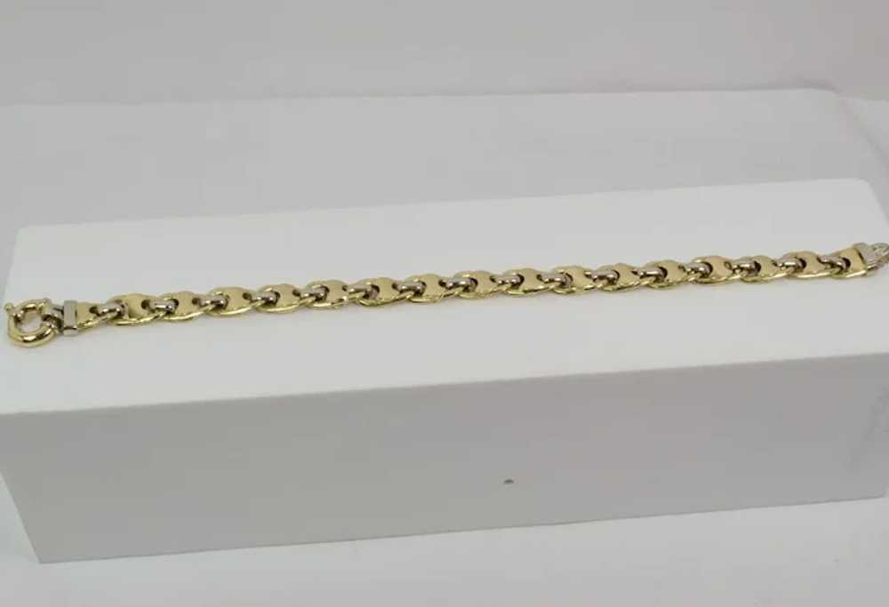 Fine 18k Solid Tri-Color Gold Designer Bracelet V… - image 7