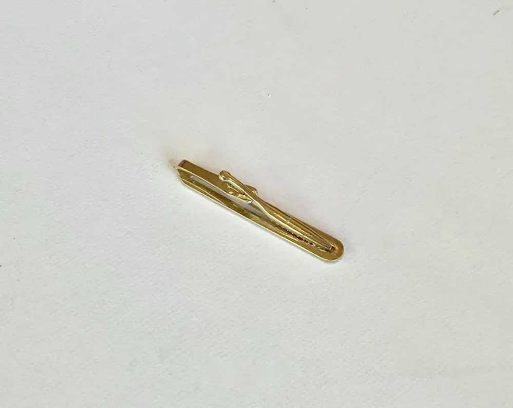 Gold Tone Tie Clip, Tie Bar - image 2