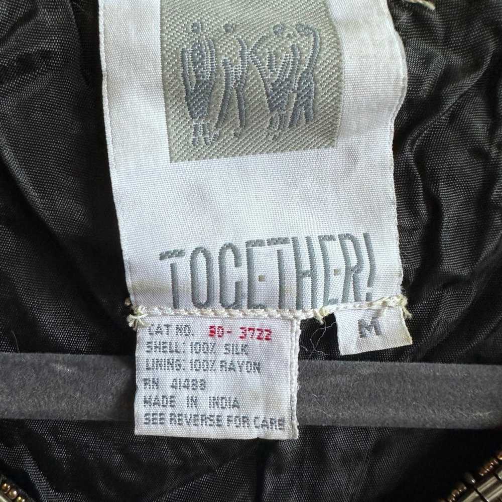 Vintage Together Brand Beaded Blazer/Jacket Size M - image 7
