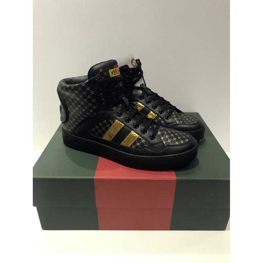 Gucci Gucci Dapper Dan leather high trainers - image 2