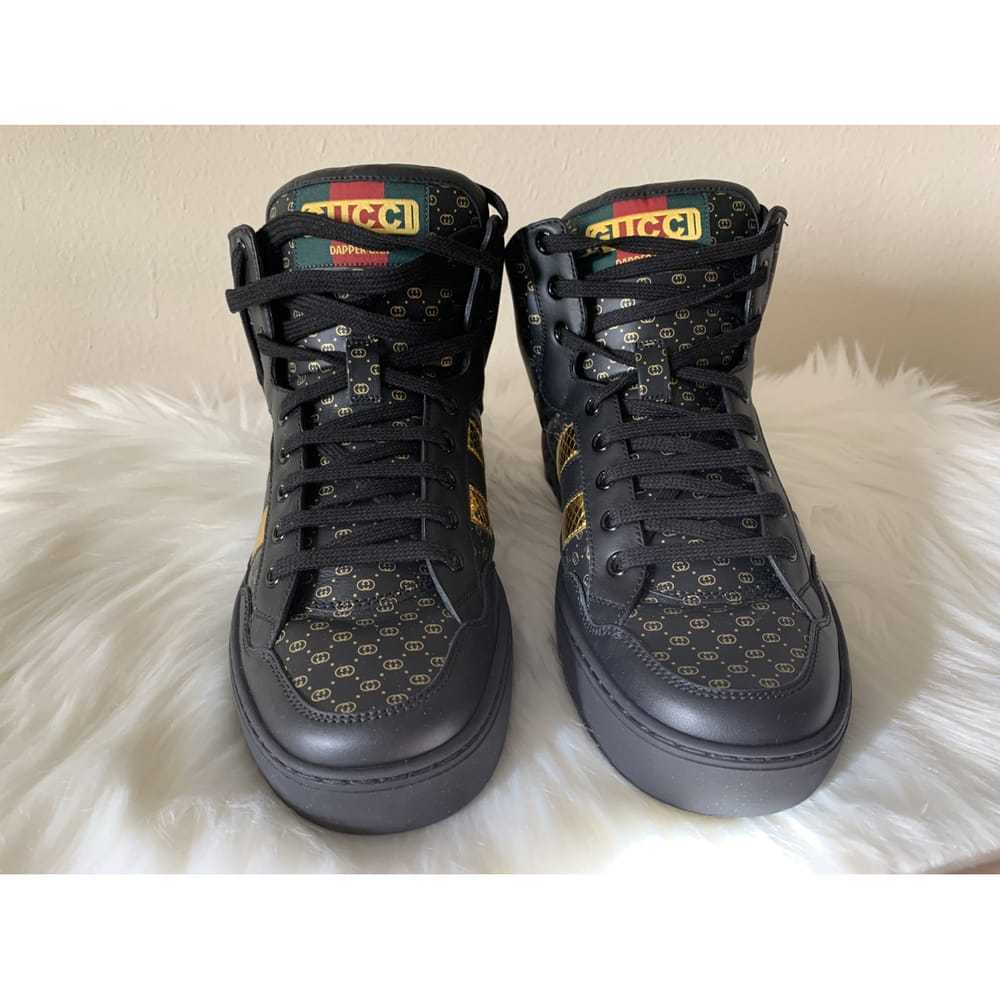 Gucci Gucci Dapper Dan leather high trainers - image 4