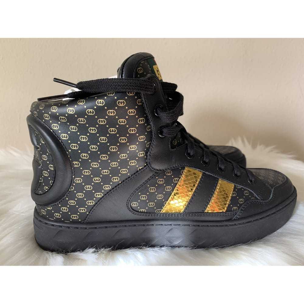 Gucci Gucci Dapper Dan leather high trainers - image 5