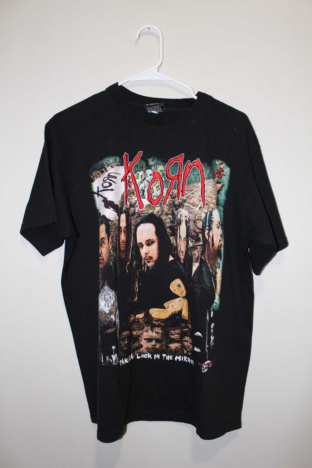 Band Tees × Vintage Vintage 2004 embroidered Korn… - image 1