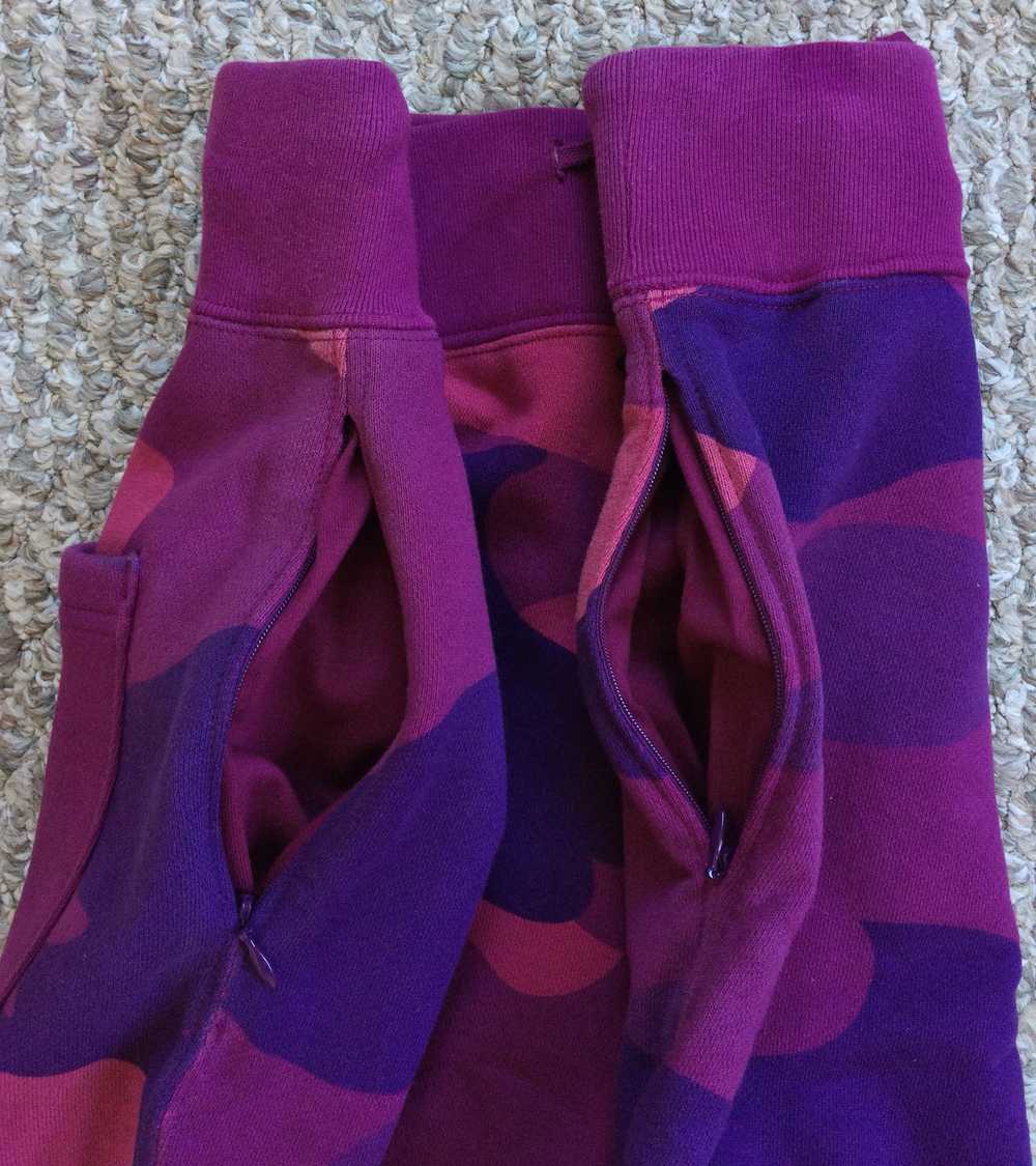 Bape Bape Purple Camo Sweat Shorts - image 2