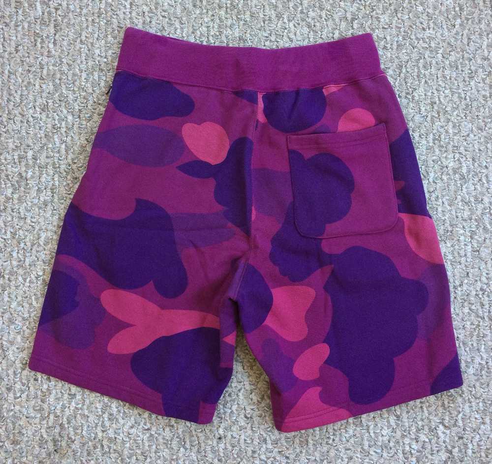 Bape Bape Purple Camo Sweat Shorts - image 6