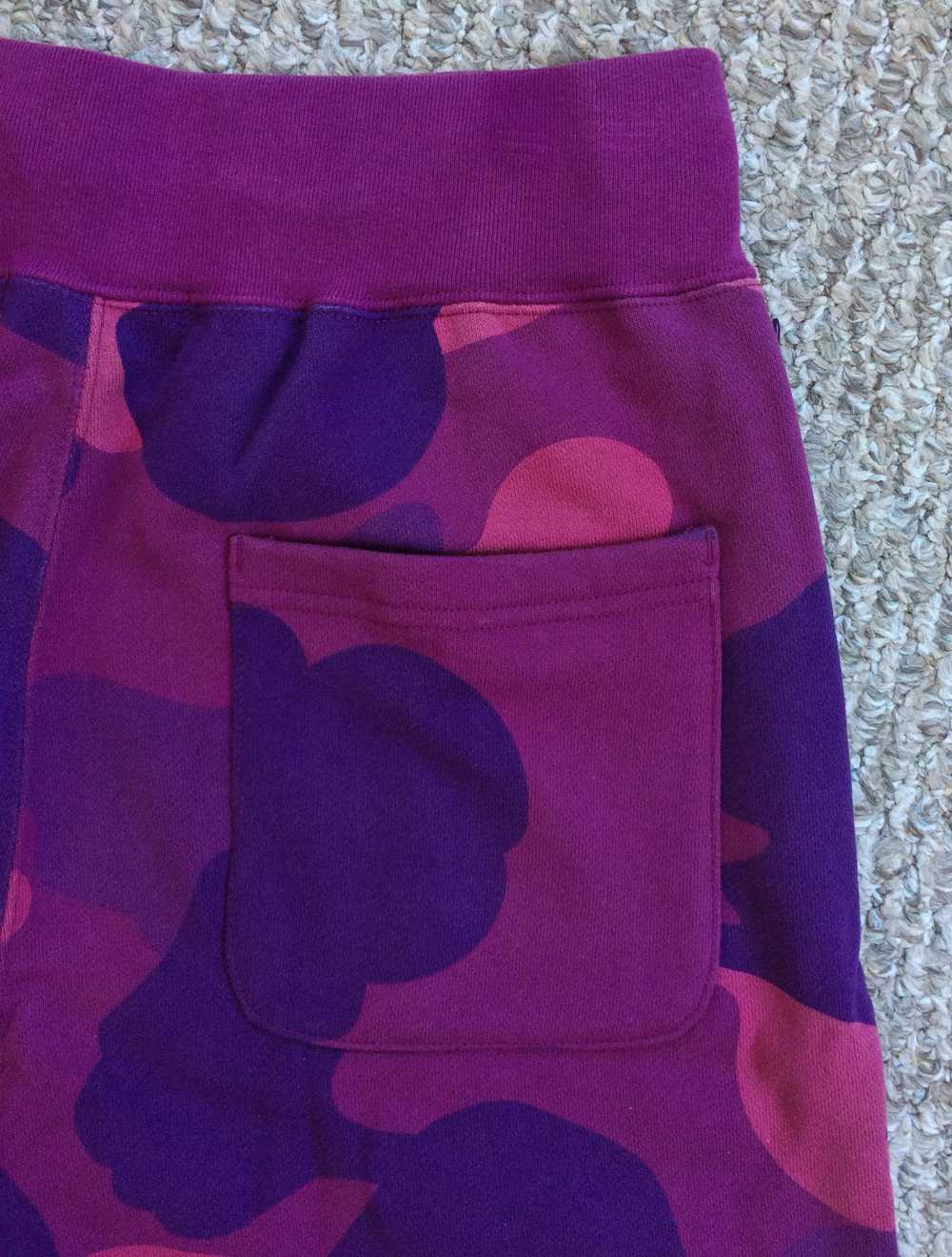 Bape Bape Purple Camo Sweat Shorts - image 7