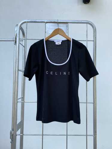 Celine celine logo tee - Gem