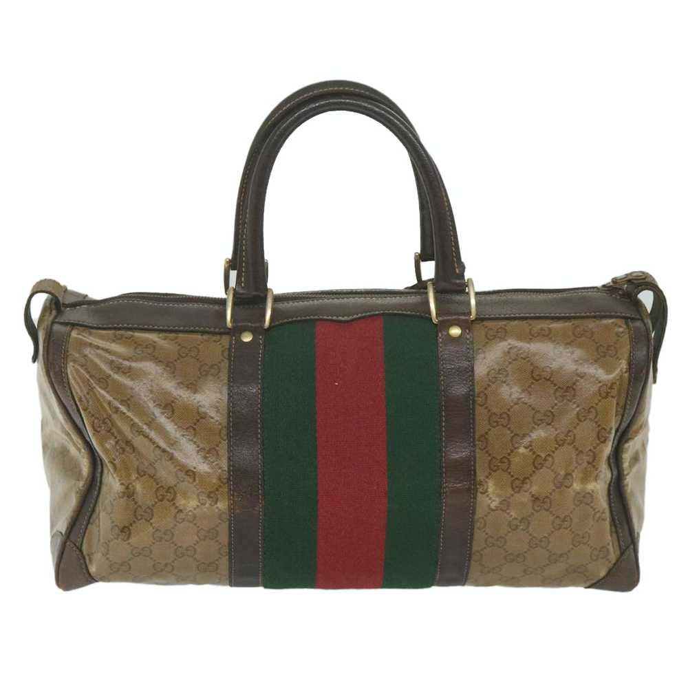 Gucci GUCCI GG Crystal Web Sherry Line Boston Bag… - image 2