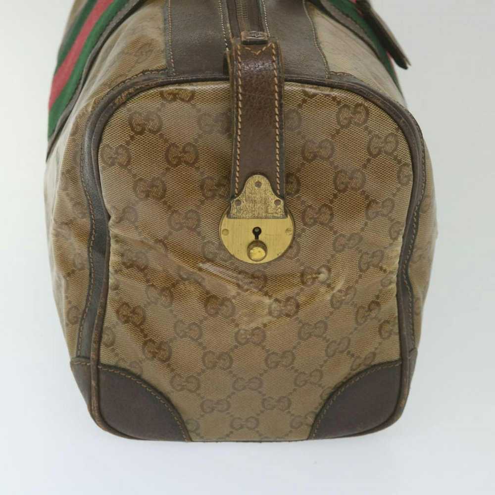 Gucci GUCCI GG Crystal Web Sherry Line Boston Bag… - image 4