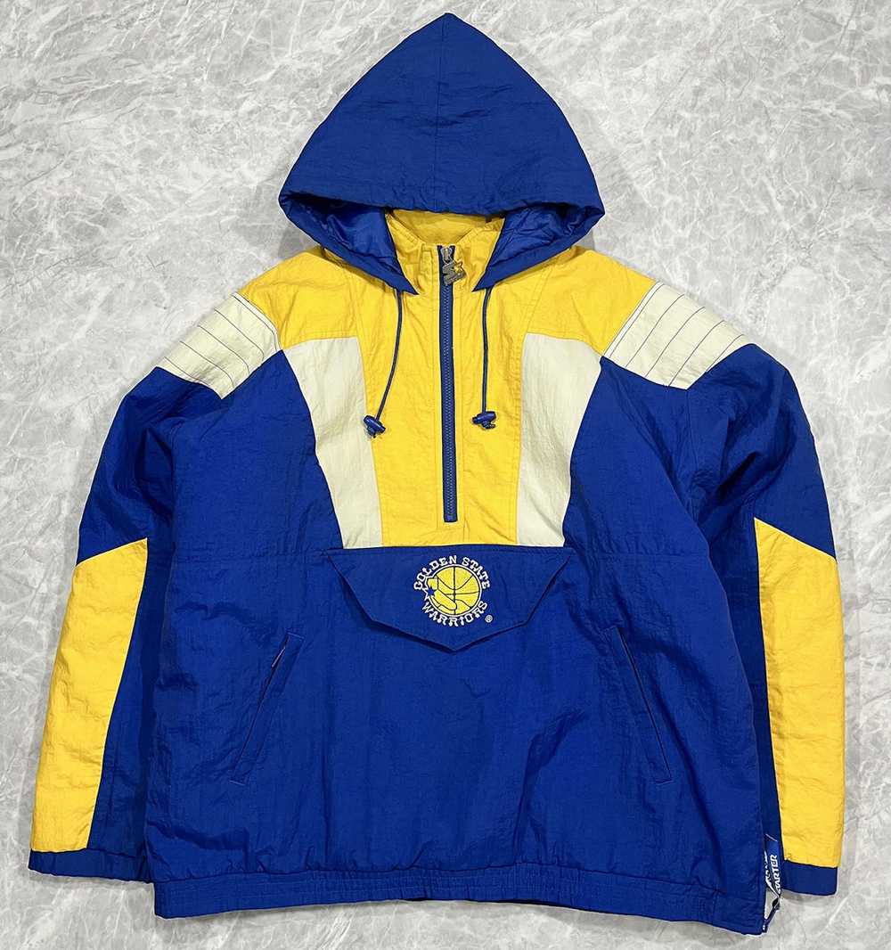 NBA × Starter × Vintage VTG 90s NBA GOLDEN STATE … - image 2