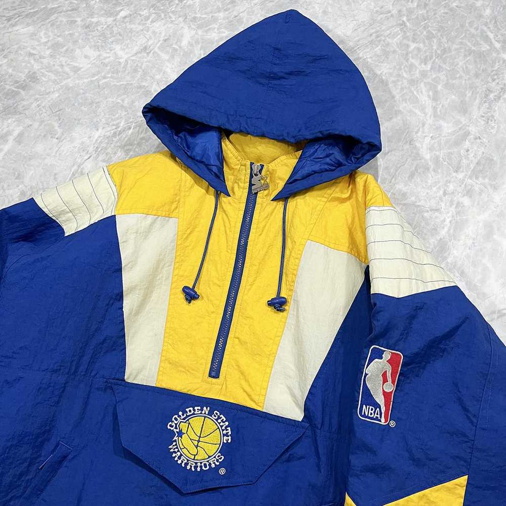 NBA × Starter × Vintage VTG 90s NBA GOLDEN STATE … - image 3