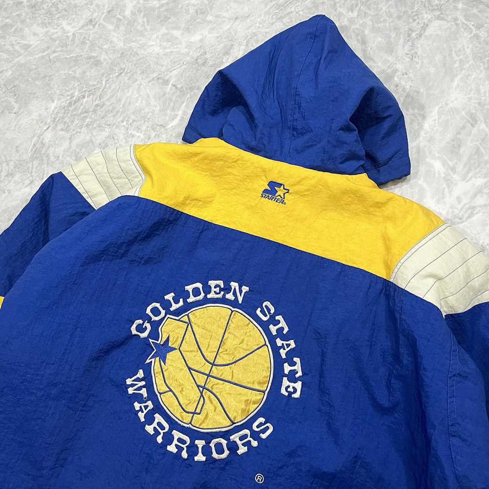 NBA × Starter × Vintage VTG 90s NBA GOLDEN STATE … - image 4