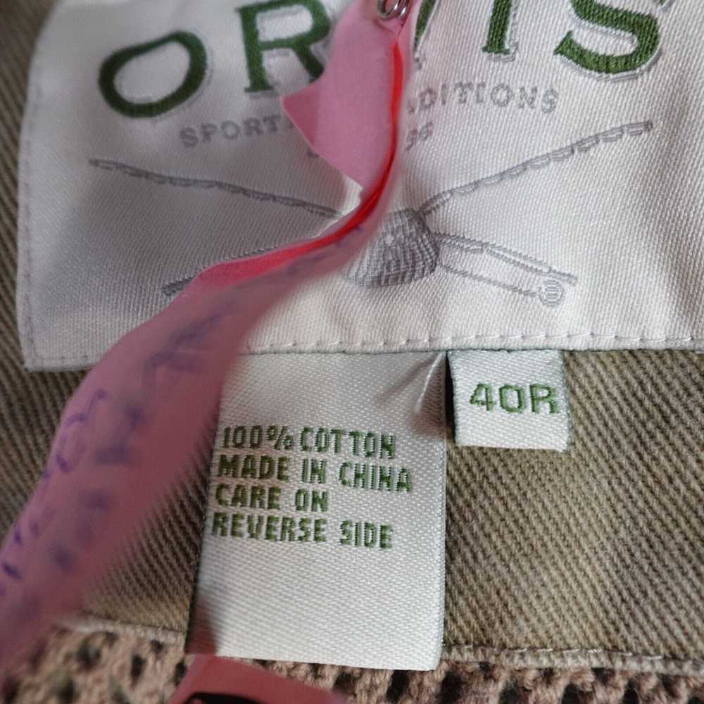 Orvis Orvis Sport Coat 40R Beige Twill Elbow Patc… - image 2