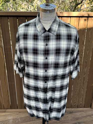 Celine Celine Plaid button down Short Sleeved Shi… - image 1