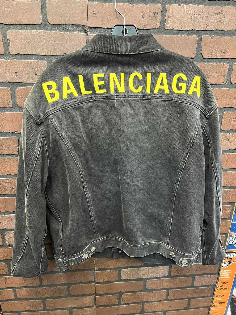 Balenciaga × Designer Balenciaga Black jean jacket - image 2