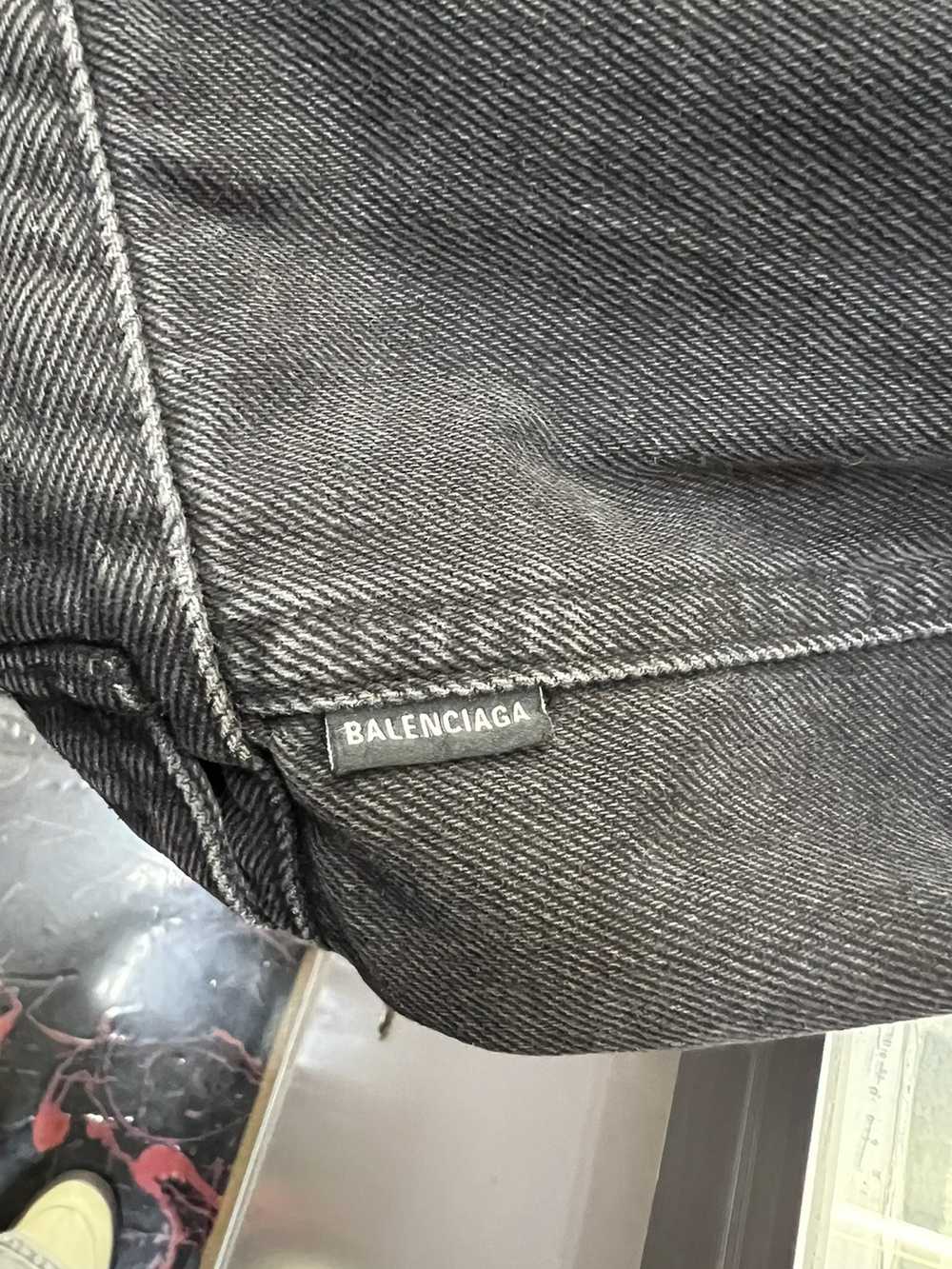 Balenciaga × Designer Balenciaga Black jean jacket - image 4