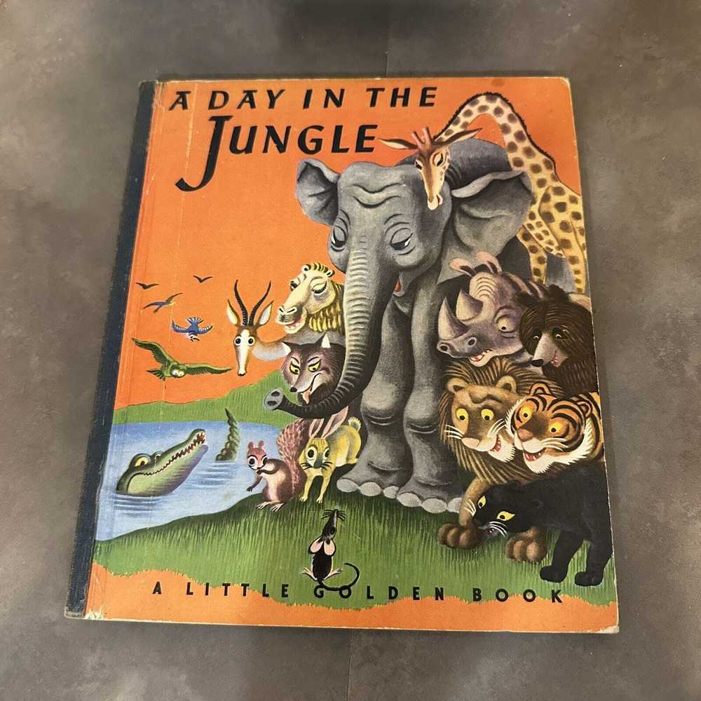 Bookends A Day in the Jungle (Little Golden Book,… - image 2