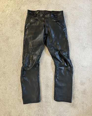 Lace up Leather Pants / Black Leather Motorcycle Pants -  Canada