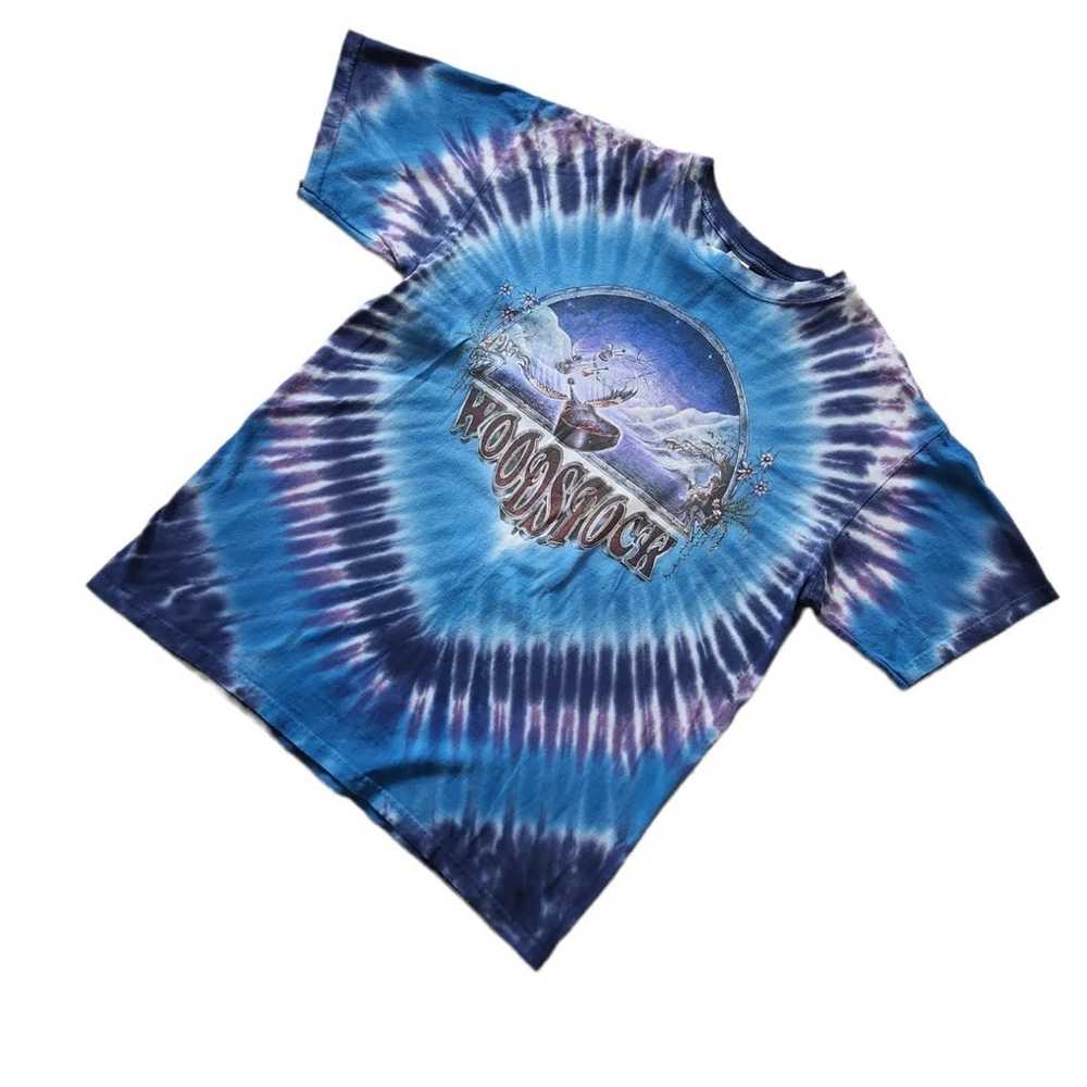 Vintage 1994 Woodstock Tie Dye T Shirt Medium Dub… - image 2
