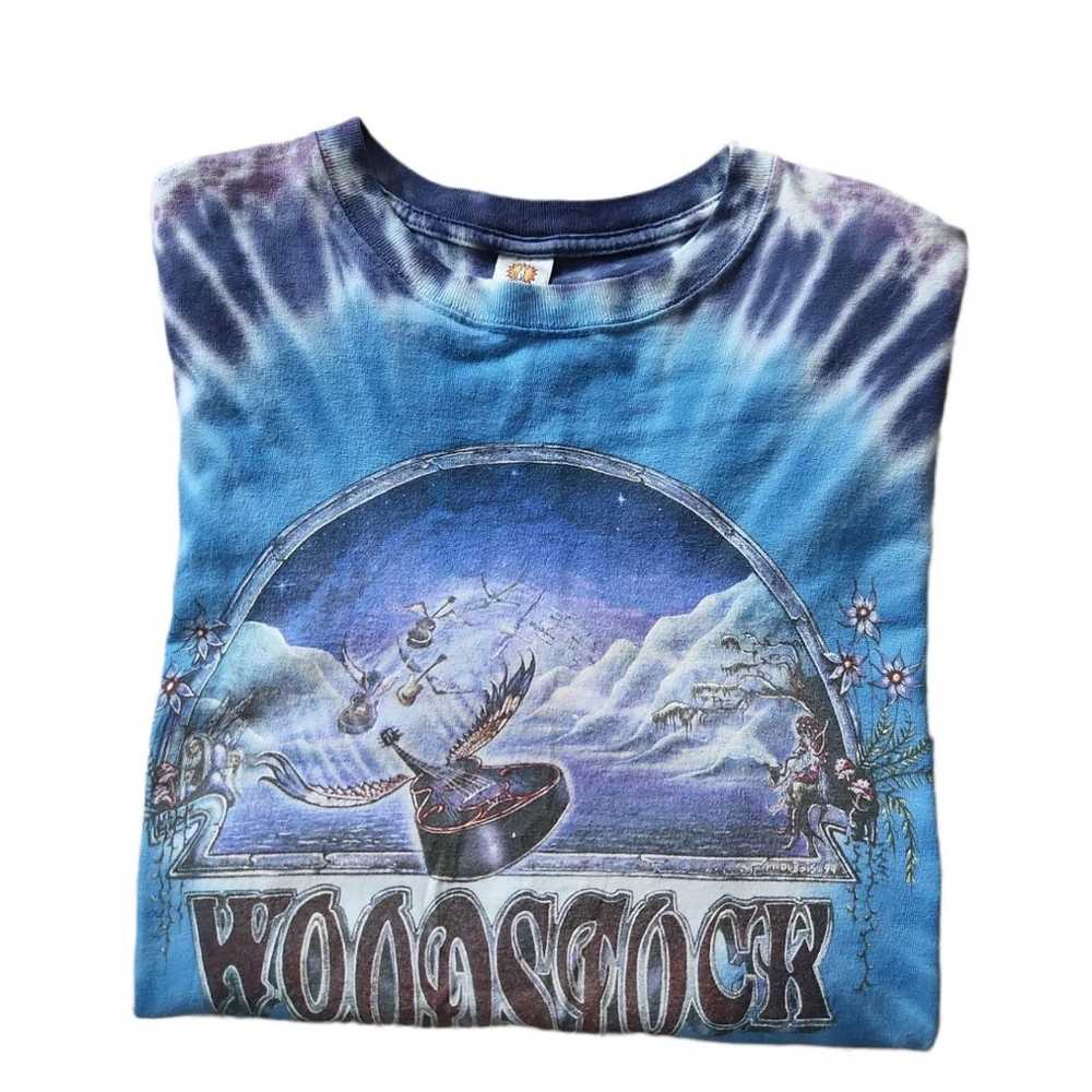 Vintage 1994 Woodstock Tie Dye T Shirt Medium Dub… - image 3