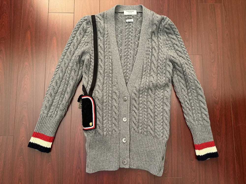 Thom Browne Thom Browne Grey Shoulder Bag Sweater… - image 2